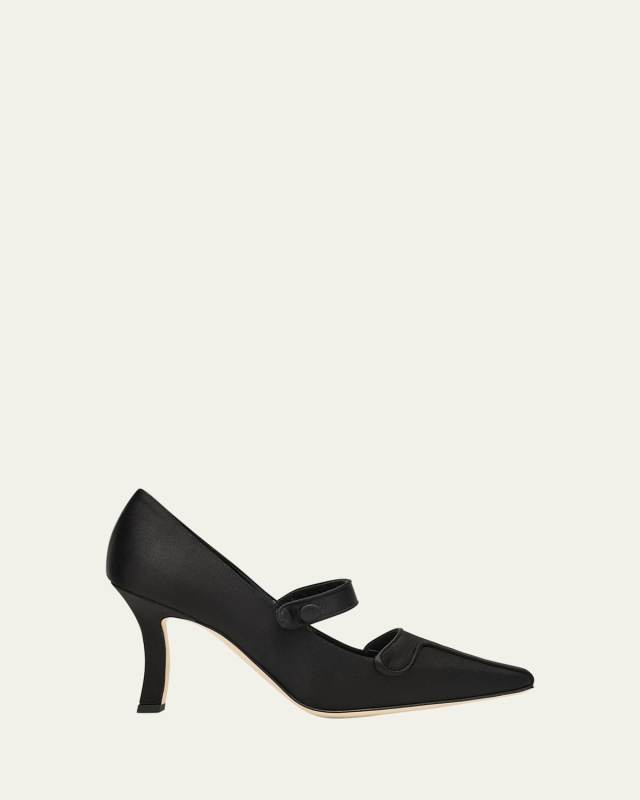 Ganeus Satin Mary Jane Pumps